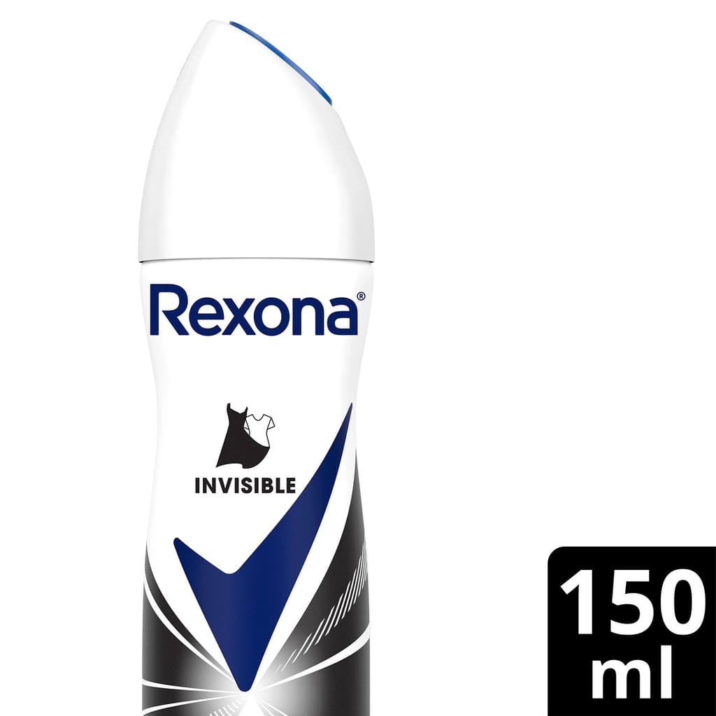 Rexona Kadın Sprey Deodorant Invisible, 150 ml