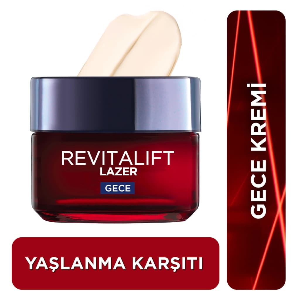 L'Oréal Paris Revitalift Lazer X3 Gece Kremi, 50 ml
