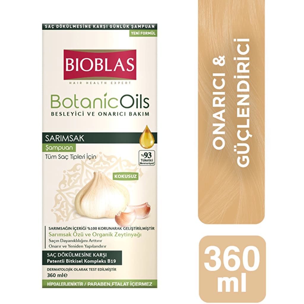 Bioblas Botanic Oils Sarımsak Şampuanı, 360 ml