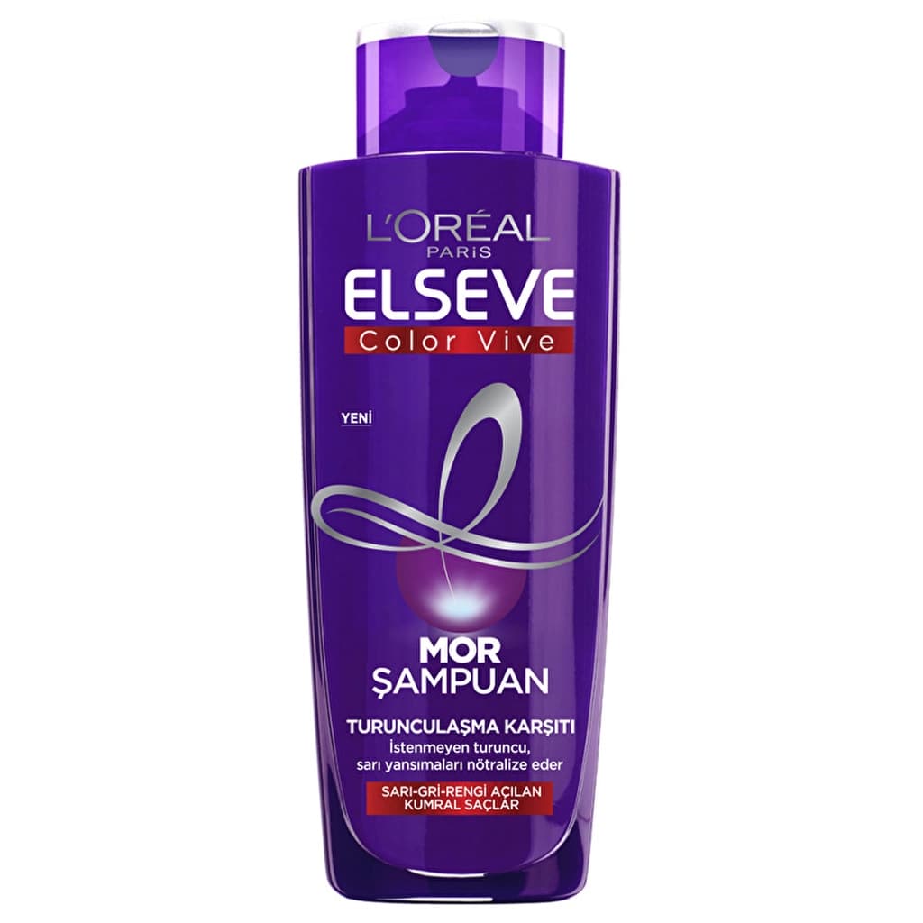 L'Oréal Paris Elseve Turunculaşma Karşıtı Mor Şampuan, 200 ml