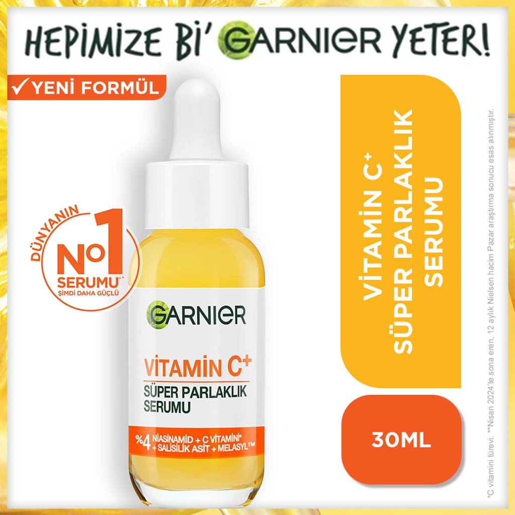 Garnier C Vitamini Parlak Süper Aydınlatıcı Serum, 30 ml