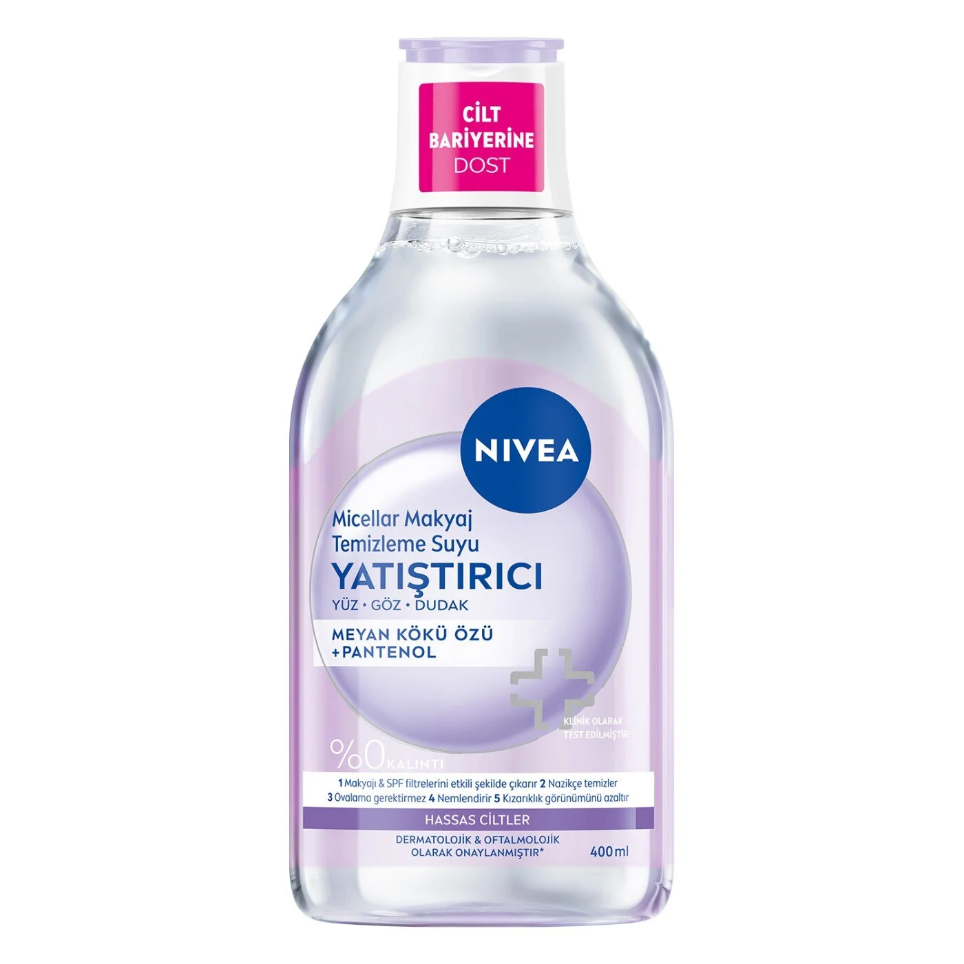 Nivea Yatıştırıcı Micellar Makyaj Temizleme Suyu, 400 ml