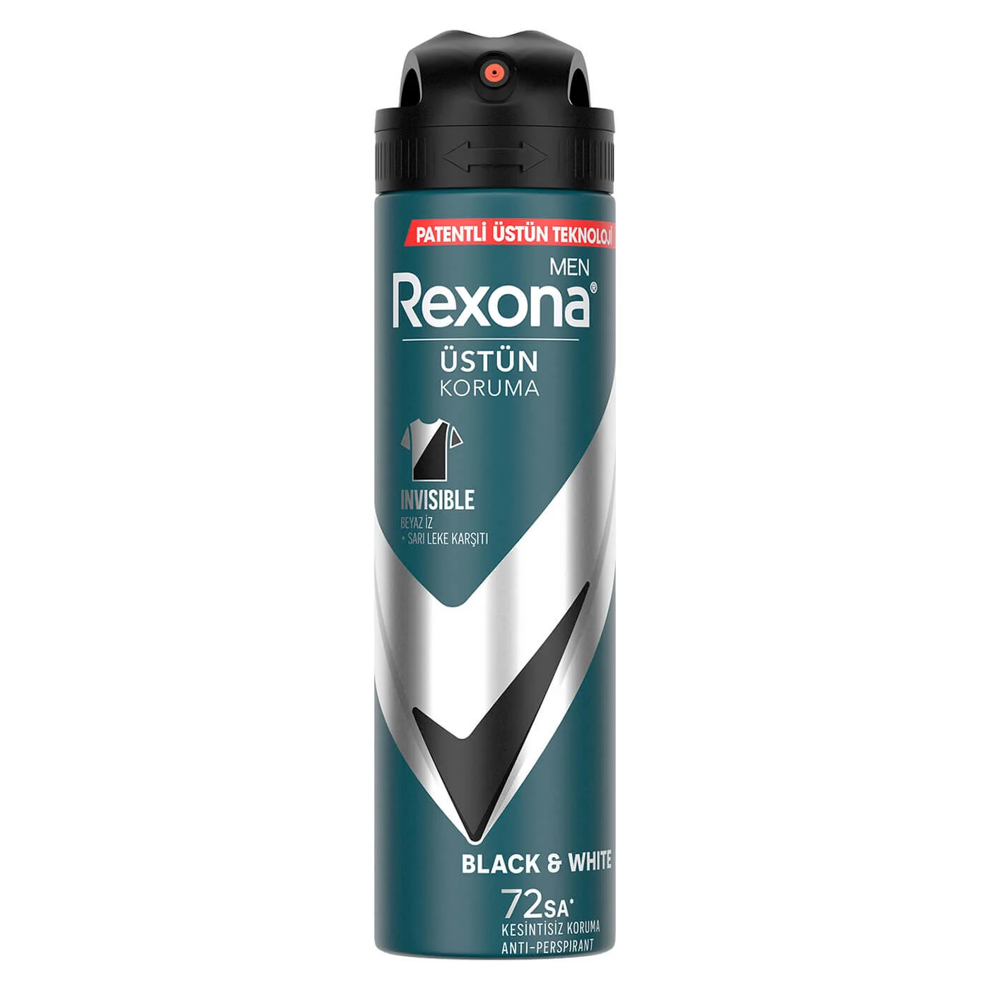Rexona Men Sprey Deodorant Invisible Black & White, 150 ml